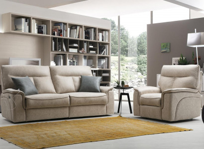 Wohnzimmer Set Dreisitzer Sofa Couch Modern Sessel Sitzmöbel Design Polstermöbel